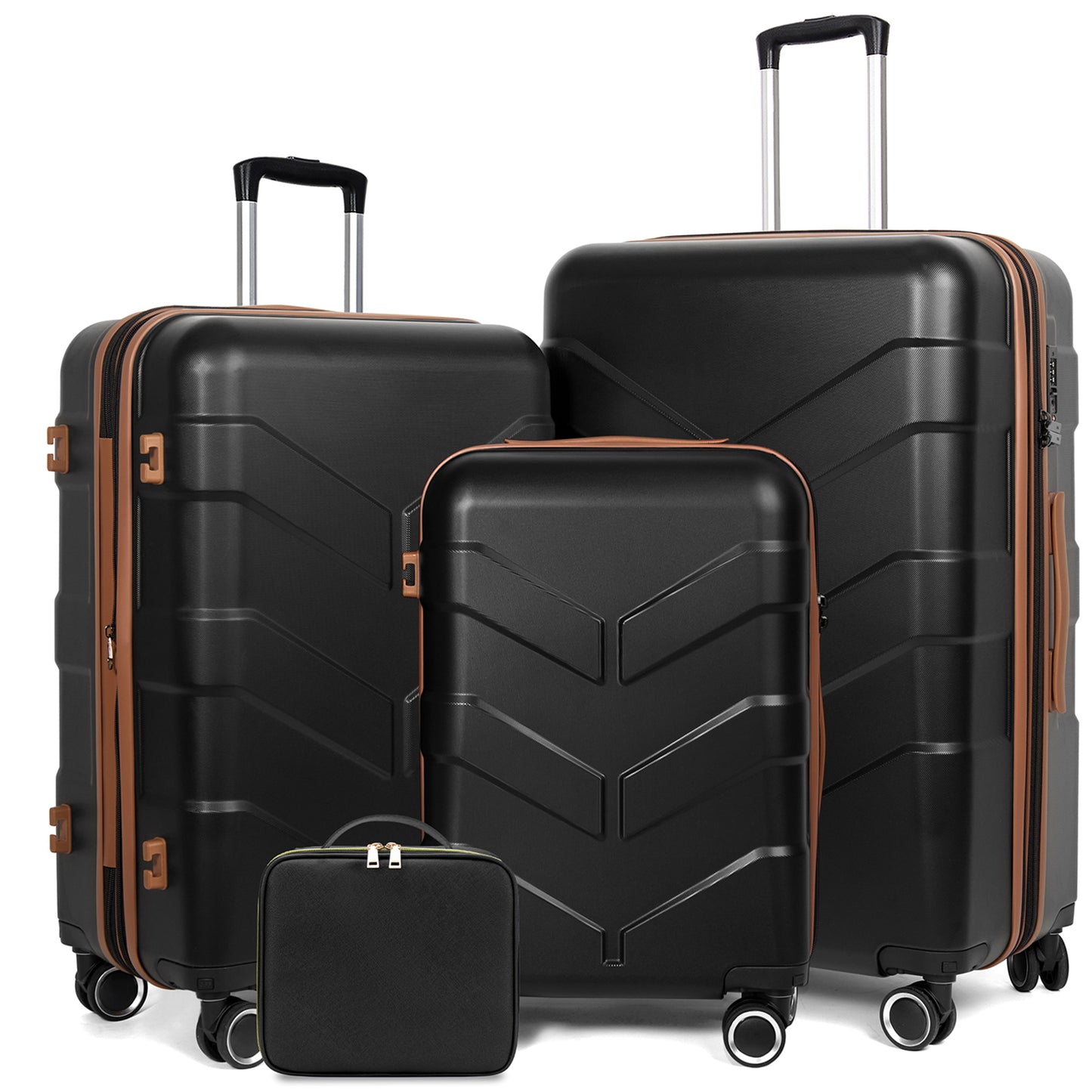 Luggage Sets 4 Piece Suitcase Set with Spinner Wheel