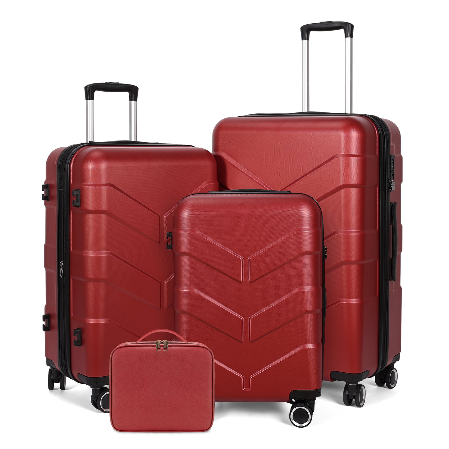 Luggage Sets 4 Piece Suitcase Set with Spinner Wheel