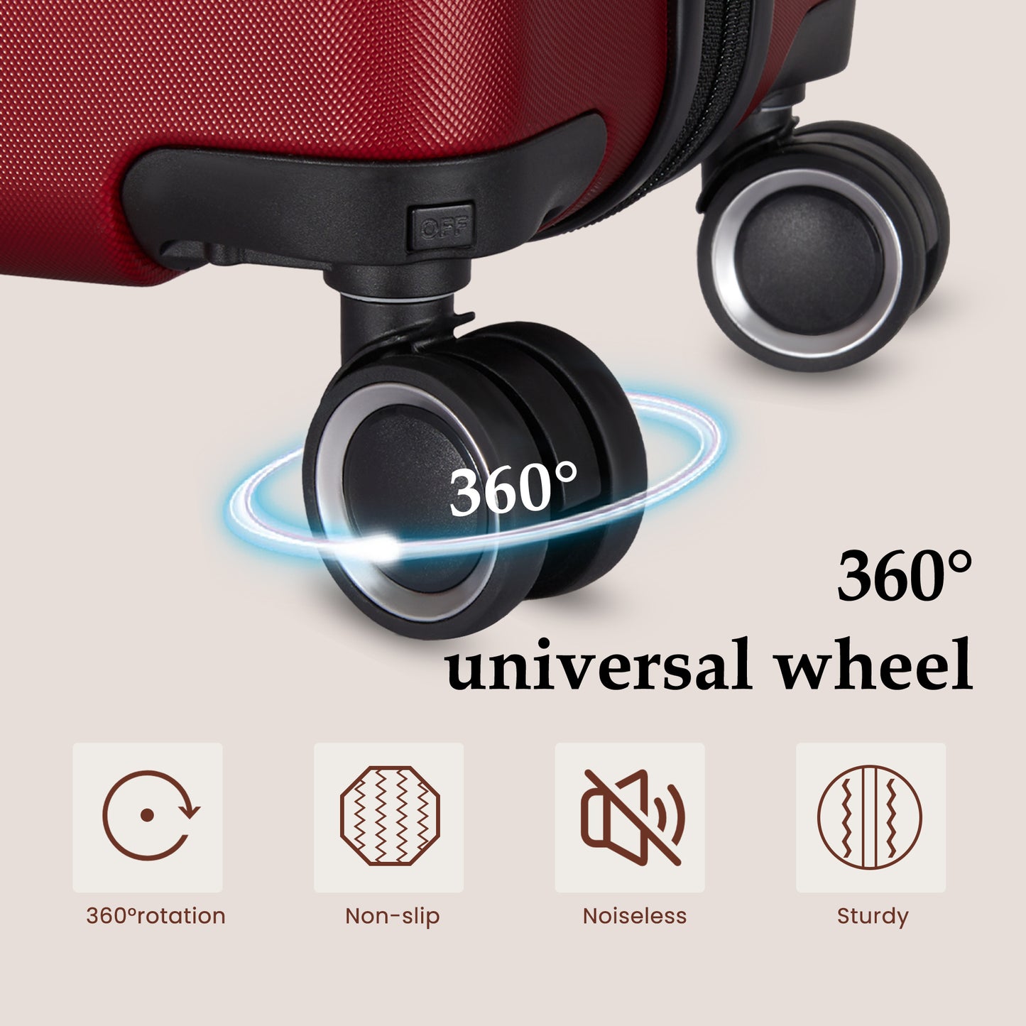 Luggage Sets 4 Piece Suitcase Set with Spinner Wheel