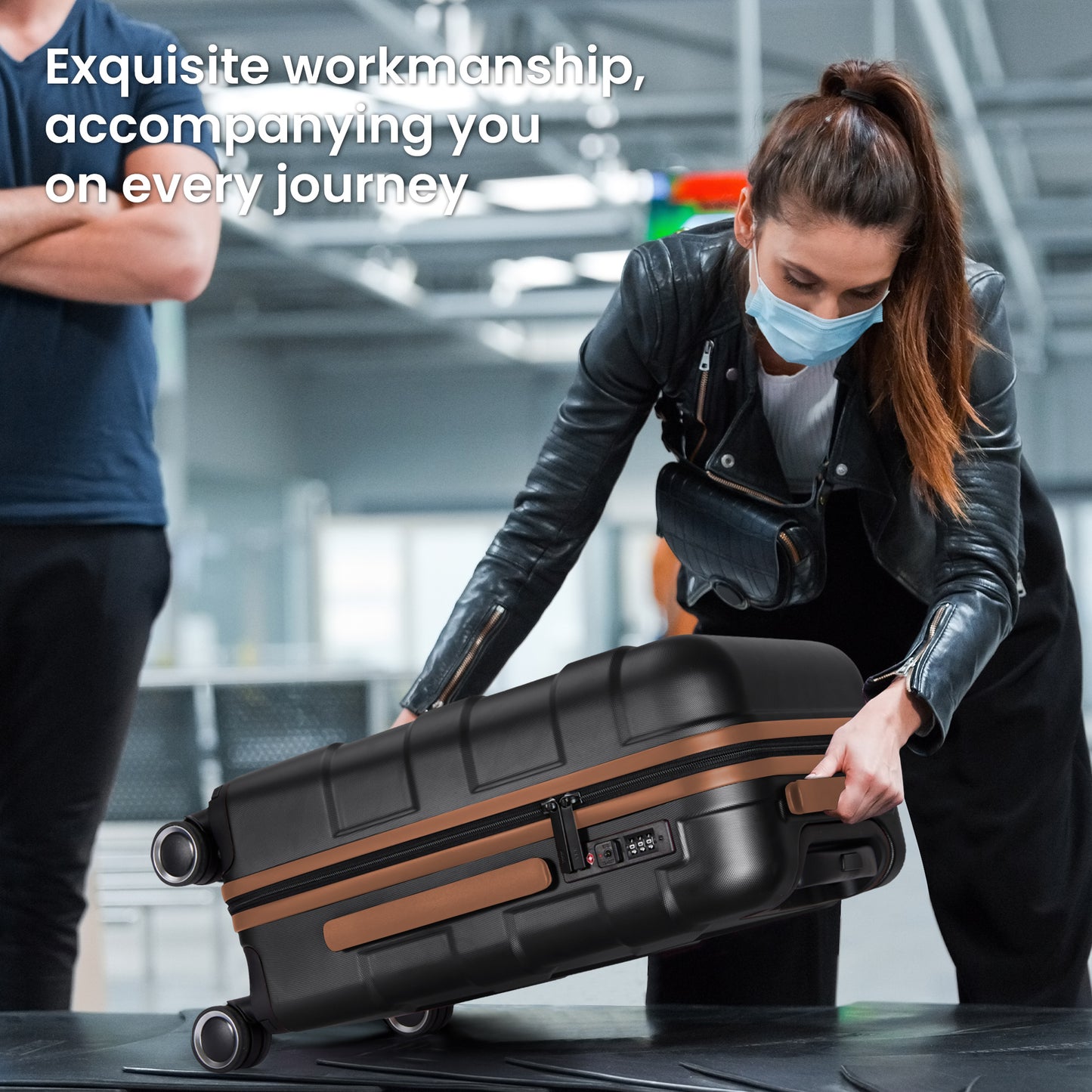 Luggage Sets 4 Piece Suitcase Set with Spinner Wheel