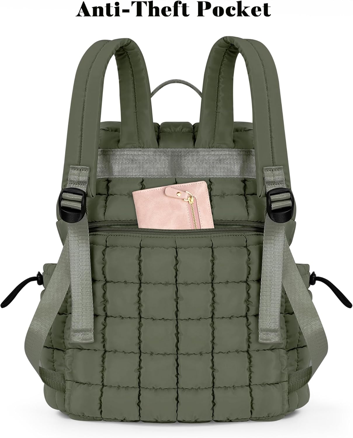 Backpack for Women - Lightweight Puffer Quilted Travel Backpack
