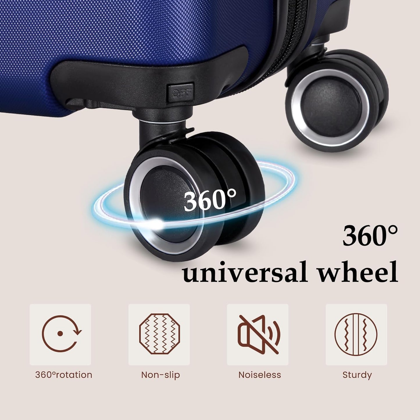Luggage Sets 3 Piece Suitcase Set with Spinner Wheel