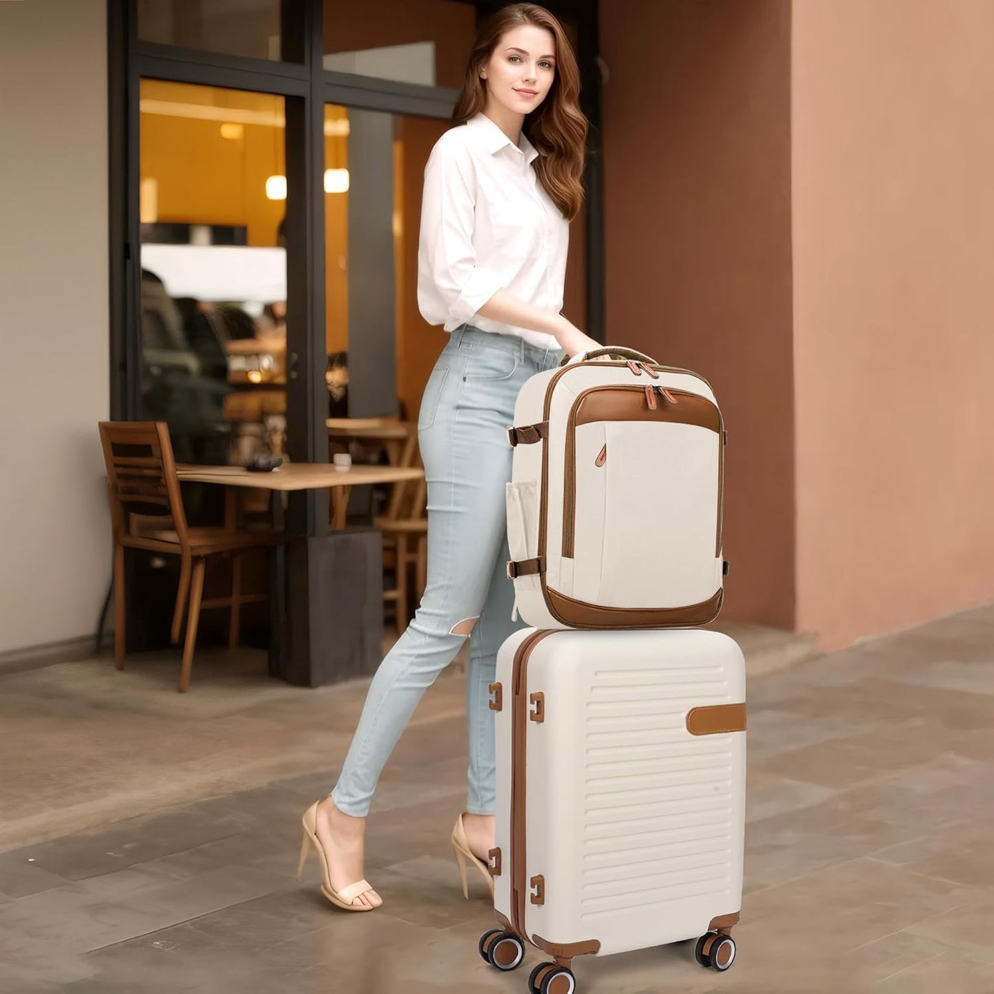 Carry On Luggage 20 Inch Luggage Sets 3 Piece