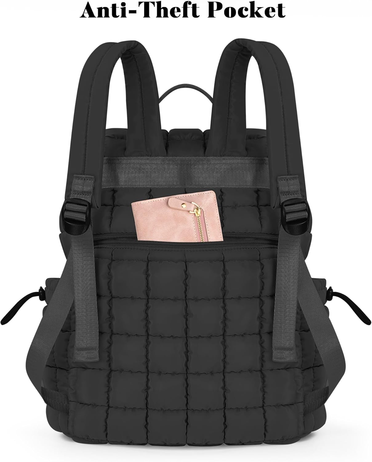 Backpack for Women - Lightweight Puffer Quilted Travel Backpack