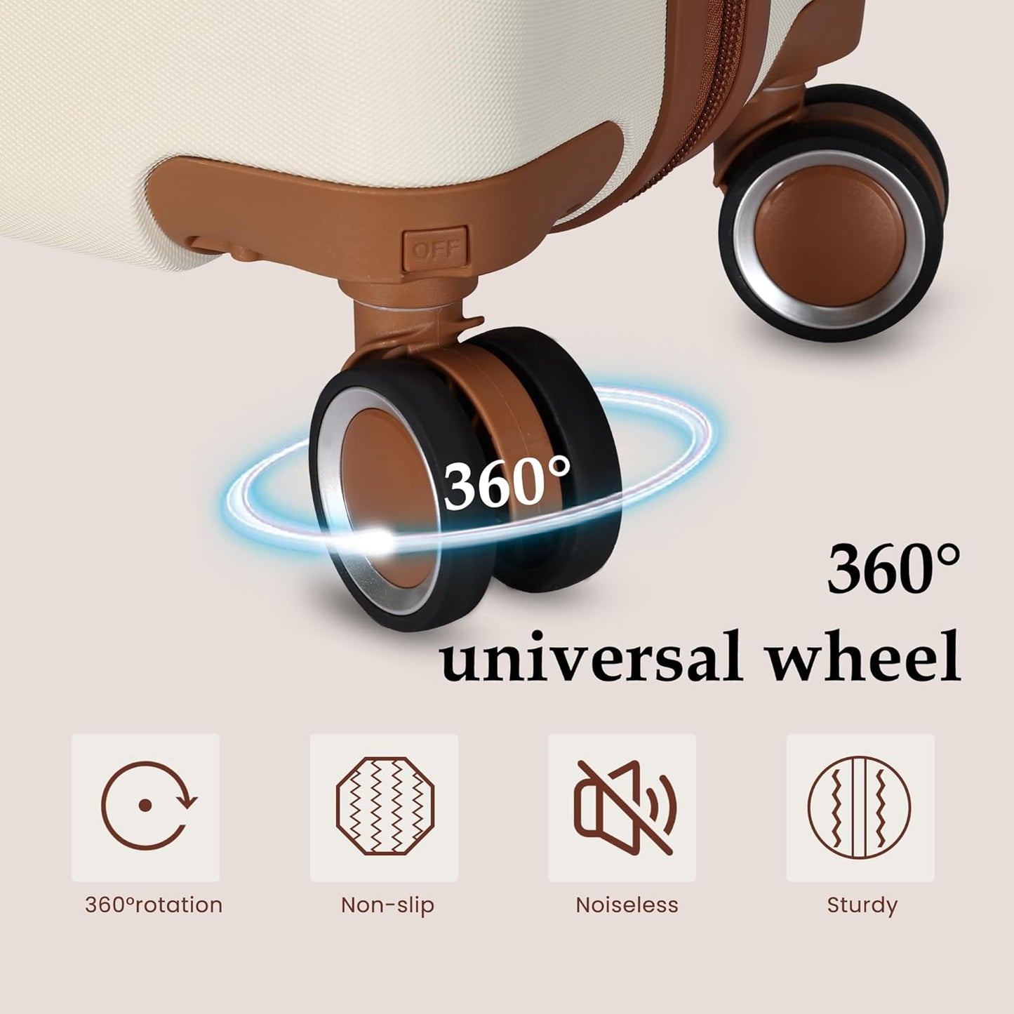 Luggage Sets 4 Piece Suitcase Set with Spinner Wheel