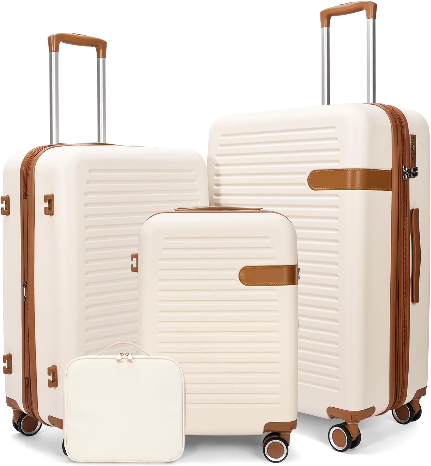 Luggage Sets 4 Piece Suitcase Set with Spinner Wheel