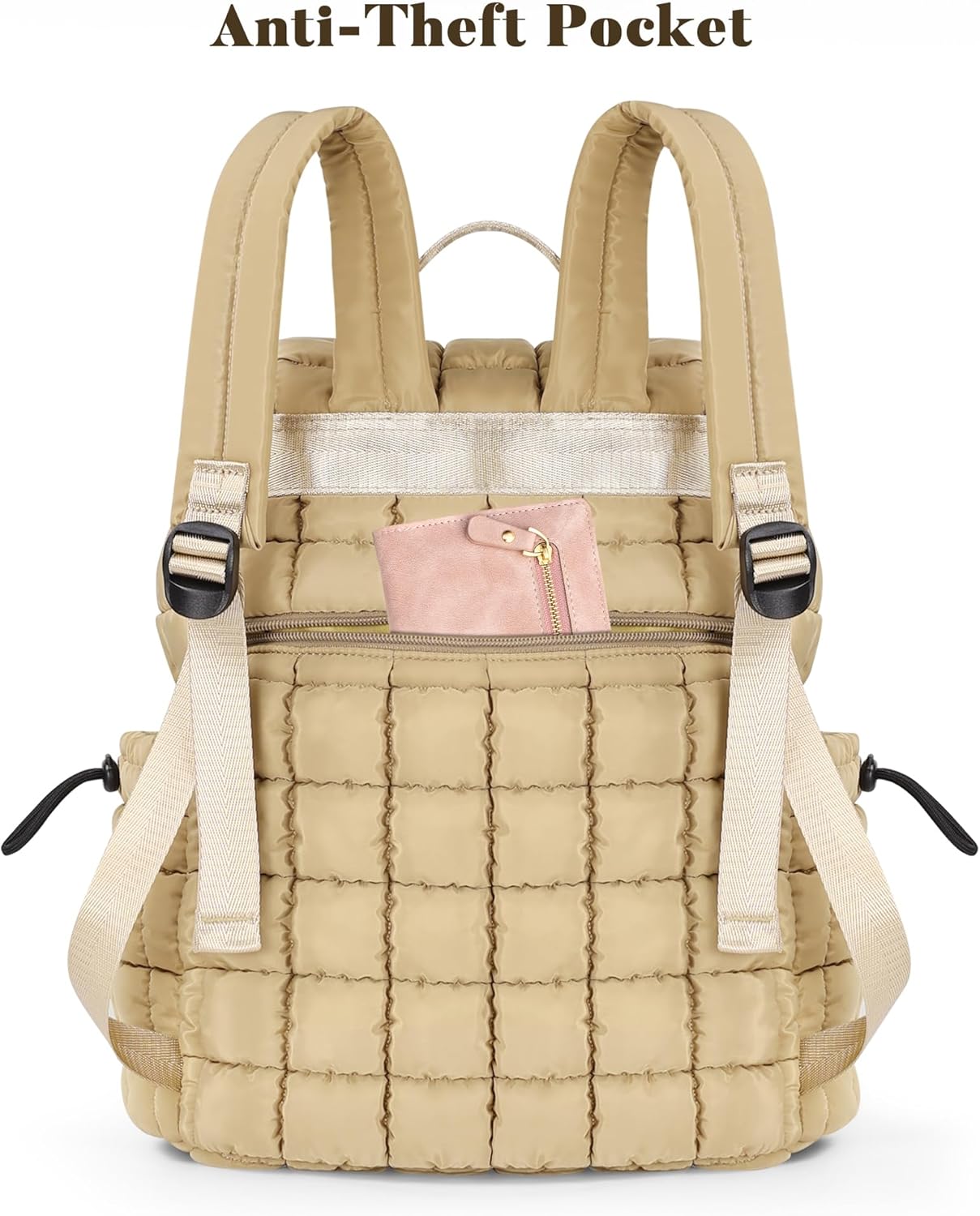 Backpack for Women - Lightweight Puffer Quilted Travel Backpack