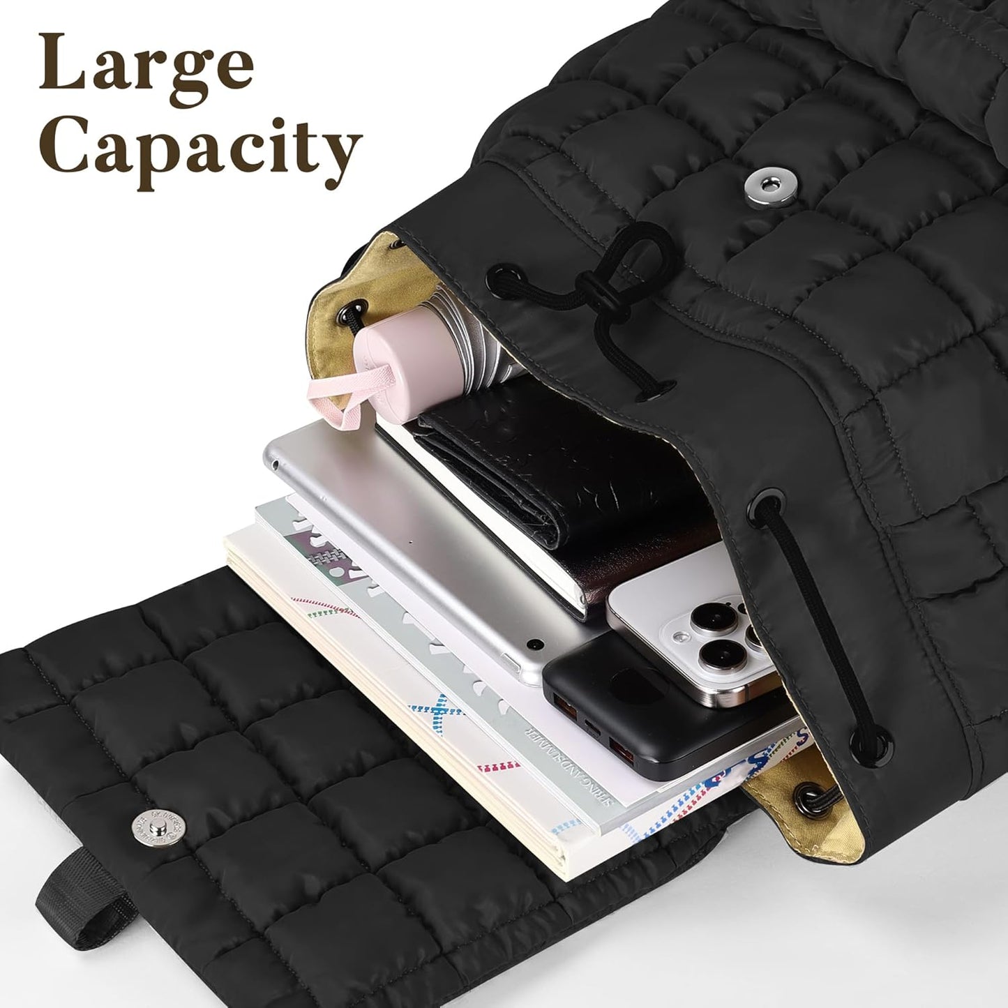 Backpack for Women - Lightweight Puffer Quilted Travel Backpack