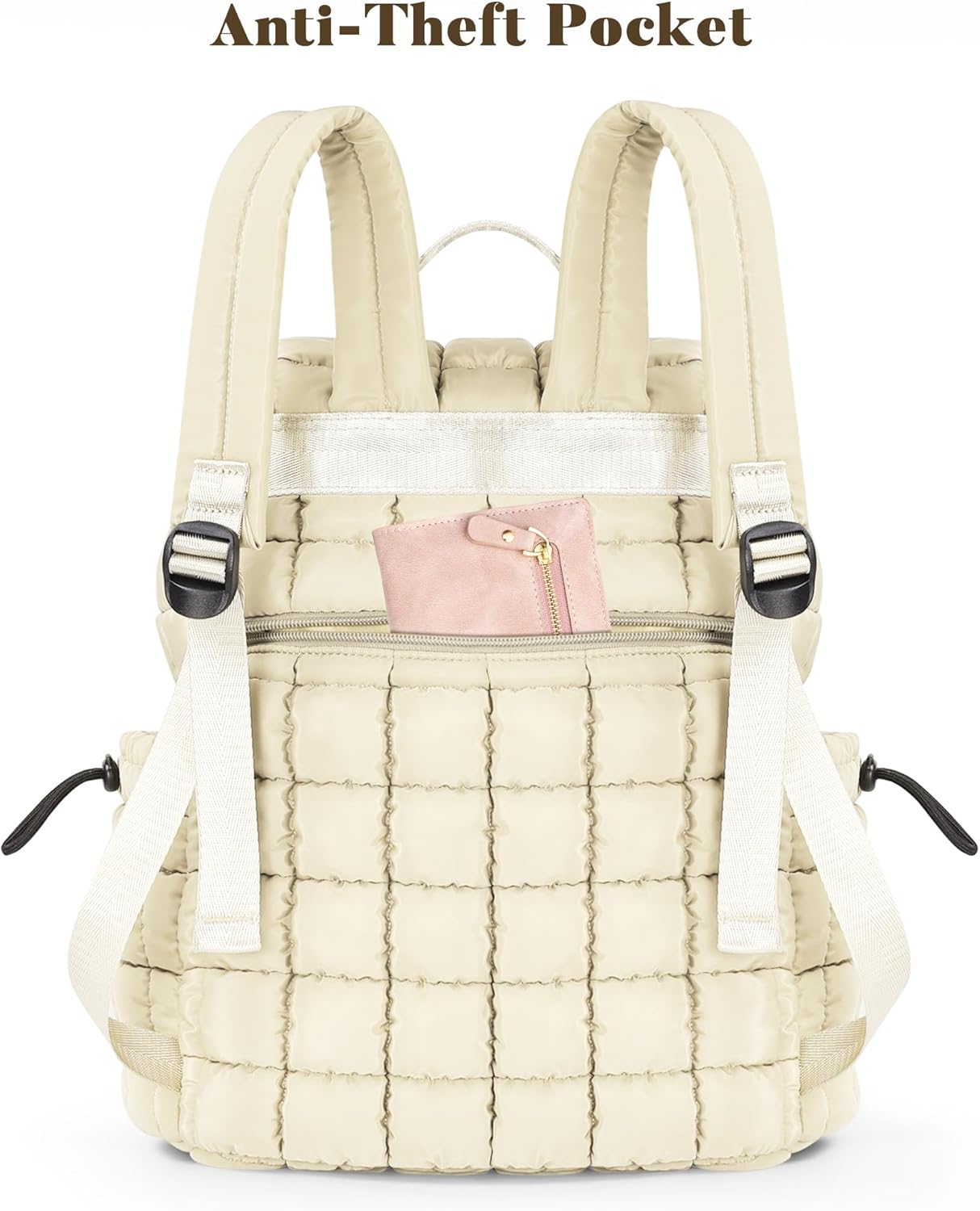 Backpack for Women - Lightweight Puffer Quilted Travel Backpack