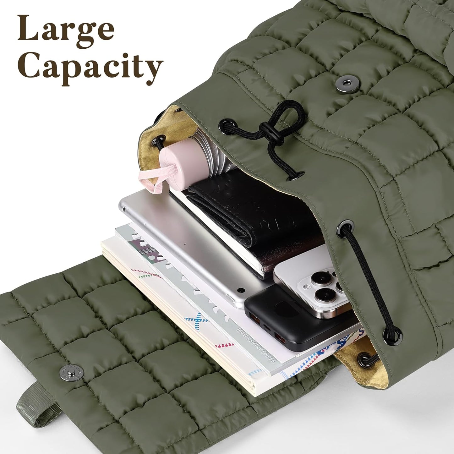 Backpack for Women - Lightweight Puffer Quilted Travel Backpack