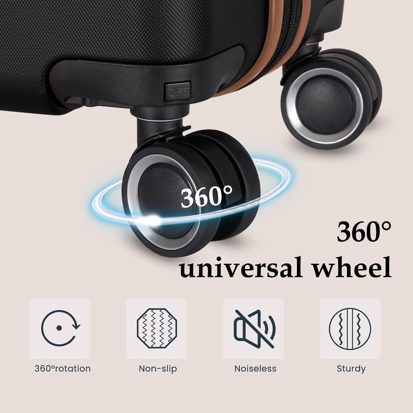 Luggage Sets 3 Piece Suitcase Set with Spinner Wheel