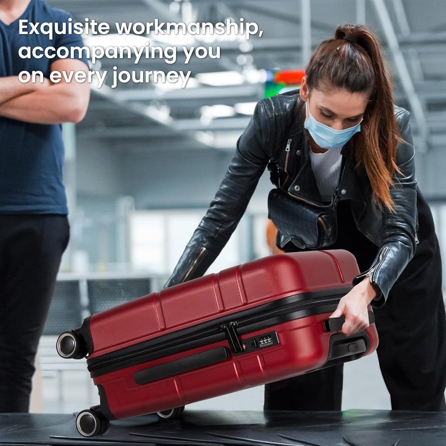 Luggage Sets 4 Piece Suitcase Set with Spinner Wheel