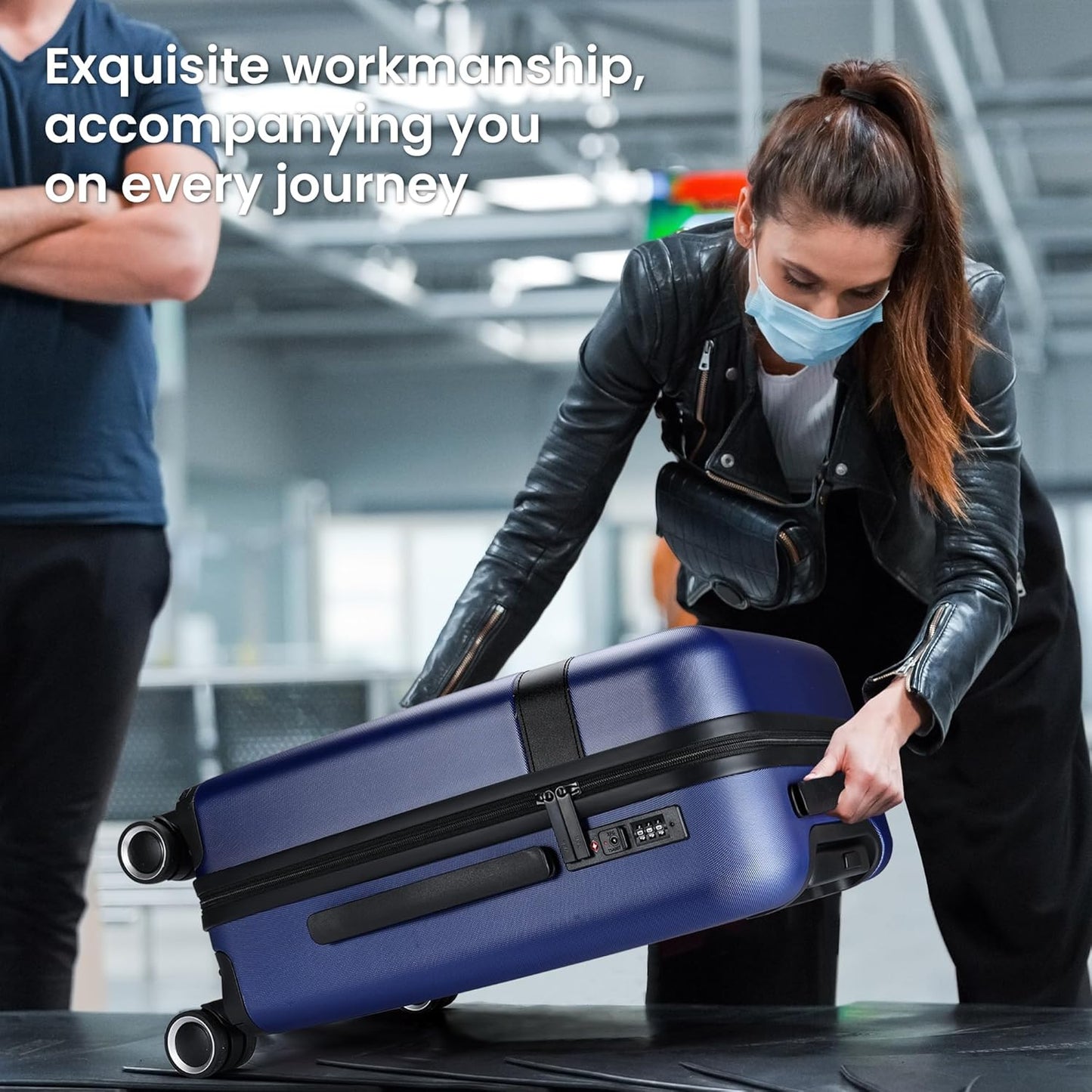 Luggage Sets 4 Piece Suitcase Set with Spinner Wheel