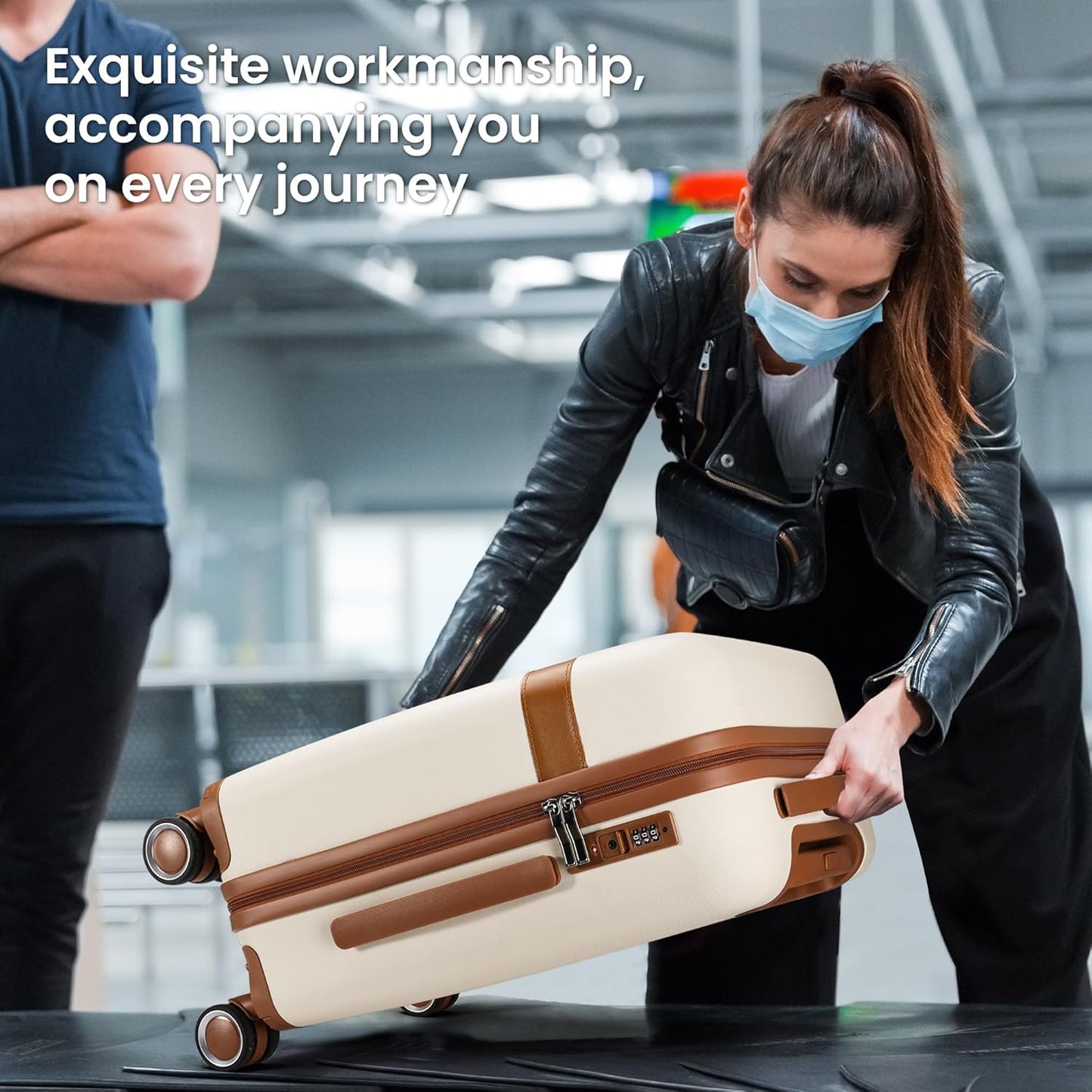 Luggage Sets 4 Piece Suitcase Set with Spinner Wheel