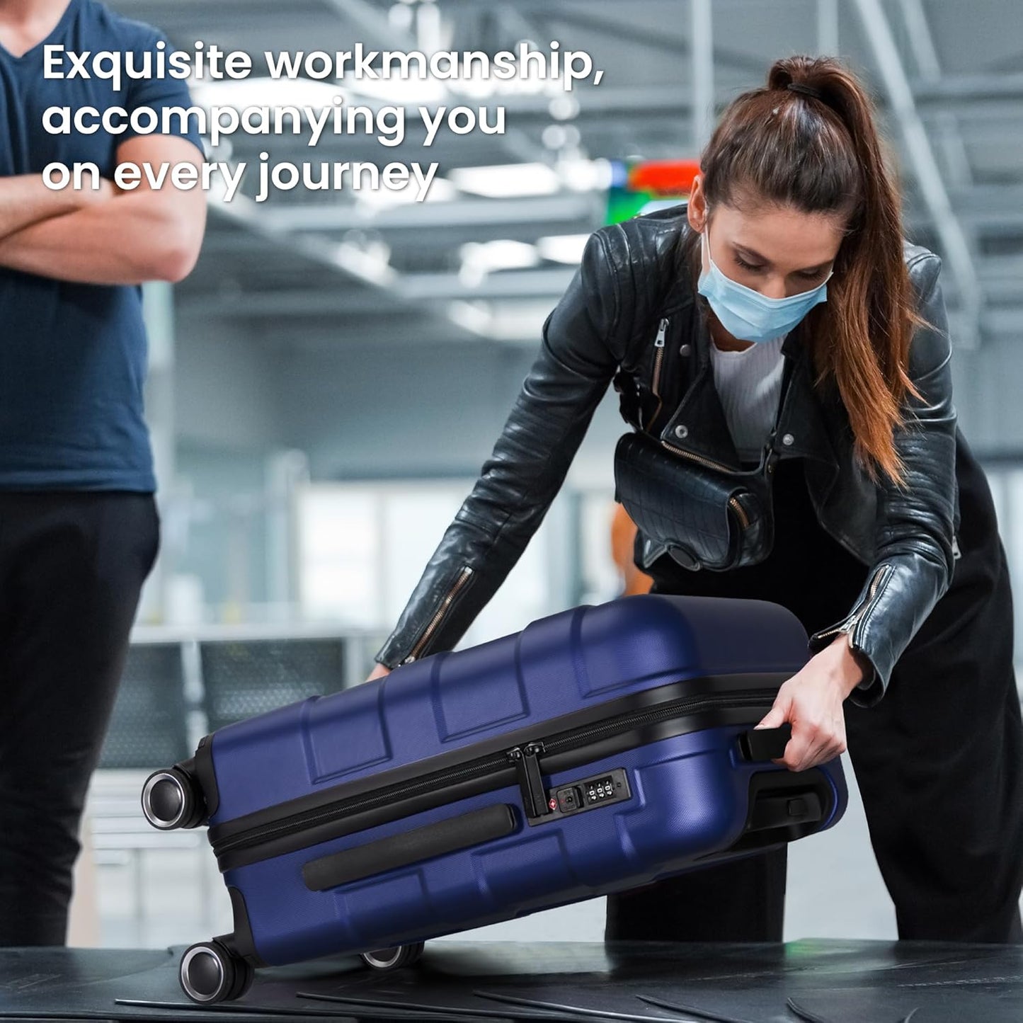 Luggage Sets 3 Piece Suitcase Set with Spinner Wheel