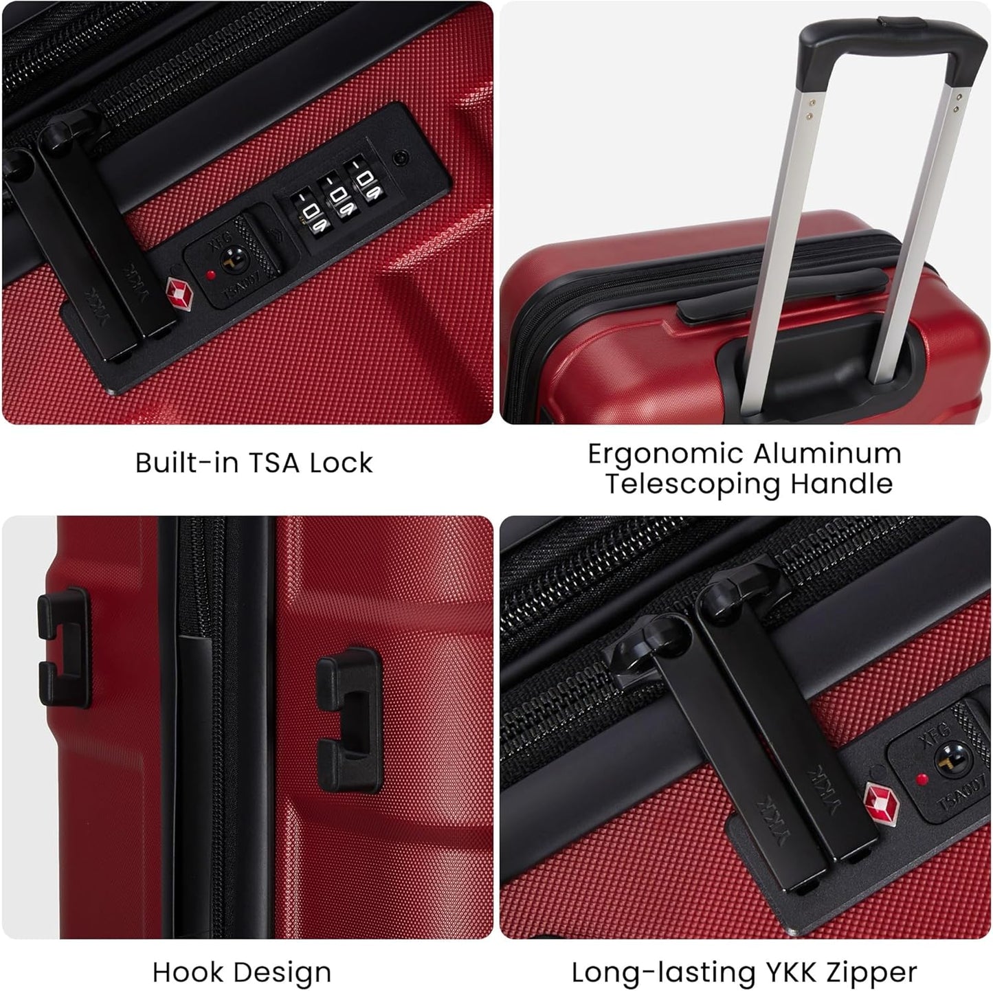 Luggage Sets 2 Piece Suitcase Set with Spinner Wheel