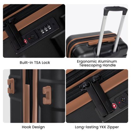 Luggage Sets 4 Piece Suitcase Set with Spinner Wheel