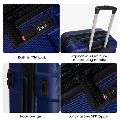 Luggage Sets 4 Piece Suitcase Set with Spinner Wheel
