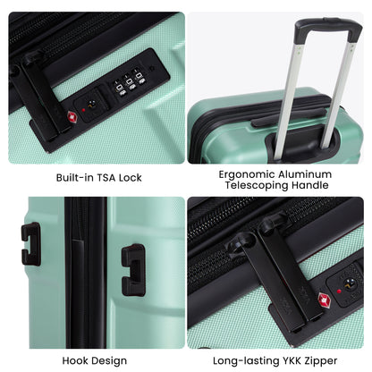Luggage Sets 4 Piece Suitcase Set with Spinner Wheel