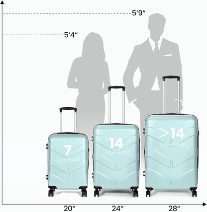 Luggage Sets 3 Piece Suitcase Set with Spinner Wheel