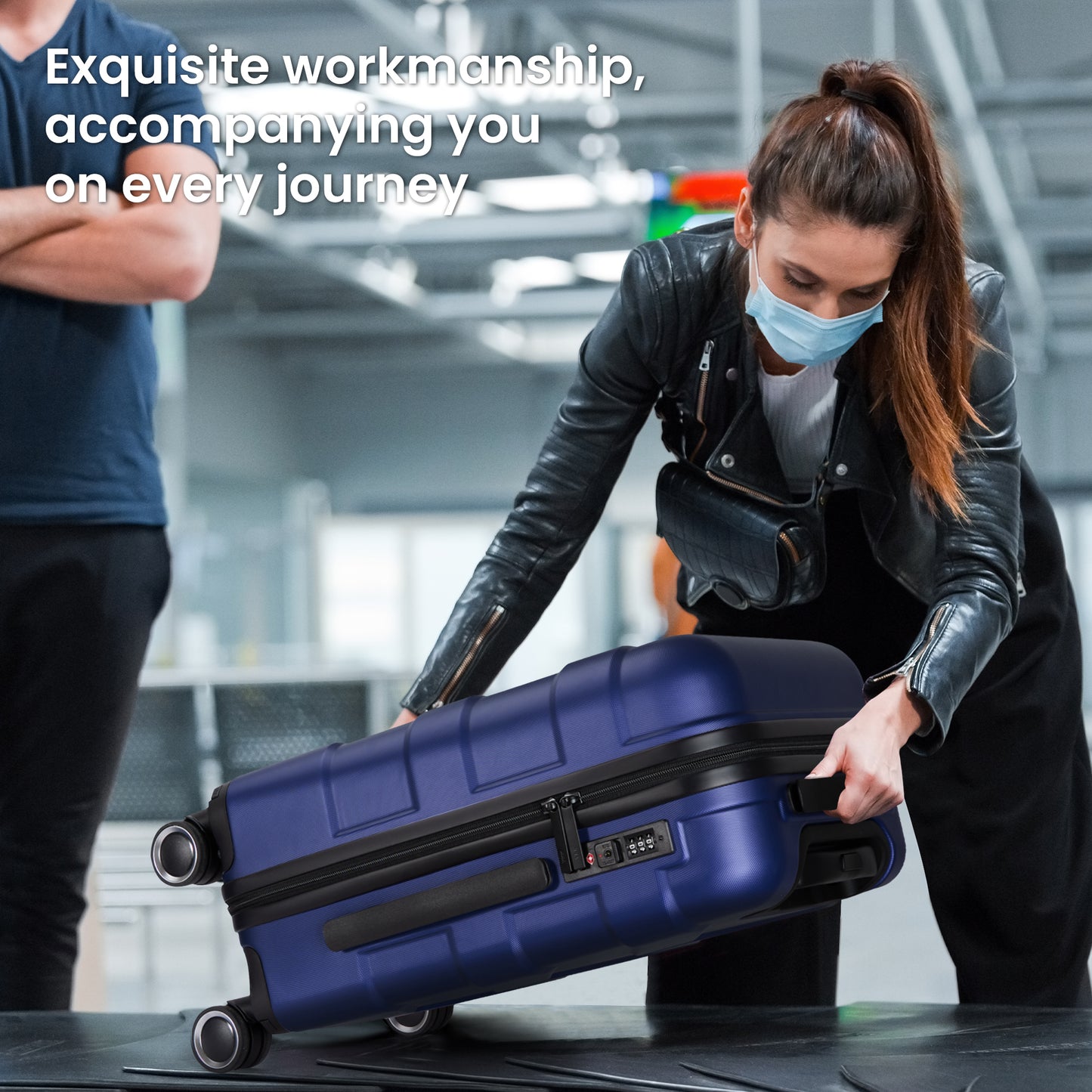 Luggage Sets 4 Piece Suitcase Set with Spinner Wheel