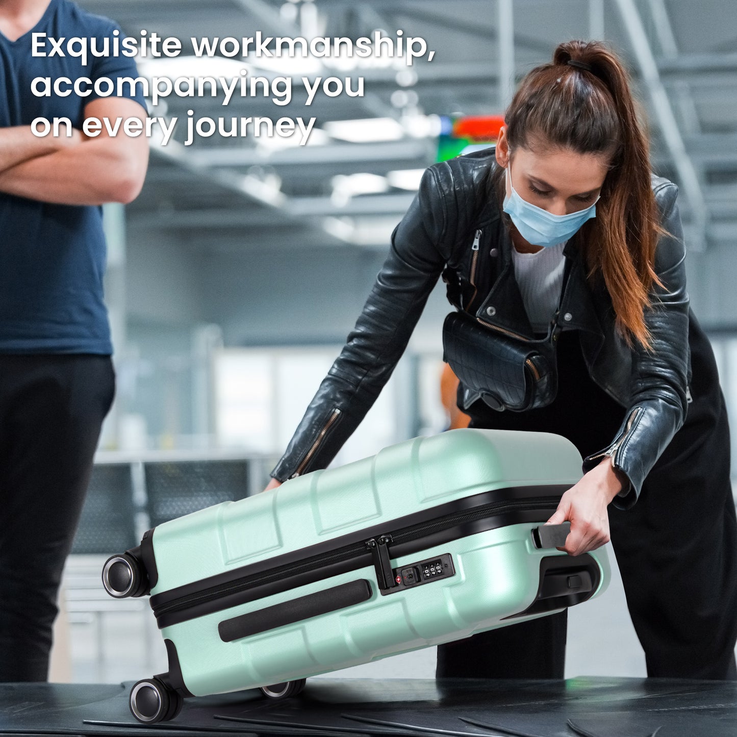 Luggage Sets 4 Piece Suitcase Set with Spinner Wheel