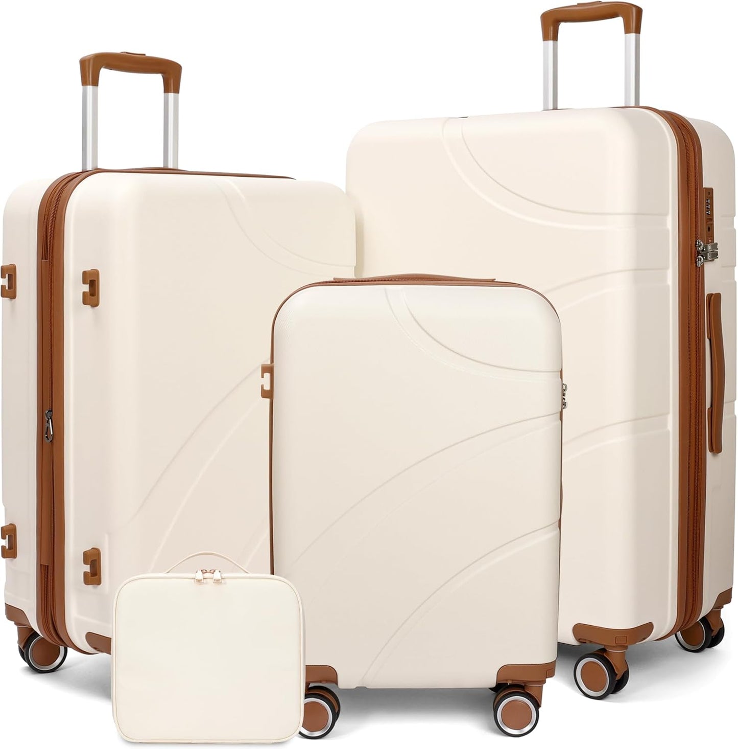 Luggage Sets 4 Piece Suitcase Set with Spinner Wheel