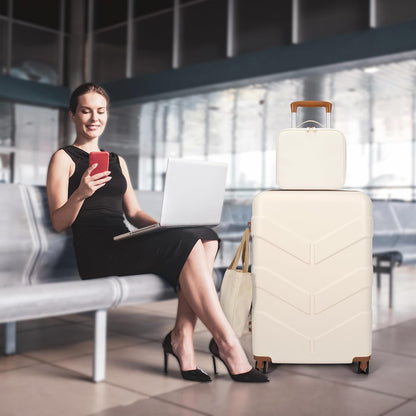 Luggage Sets 4 Piece - Suitcase Set with Spinner Wheel