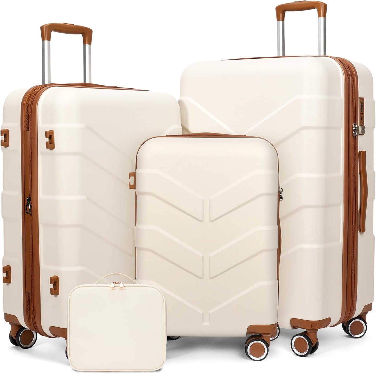 Luggage Sets 4 Piece Suitcase Set with Spinner Wheel