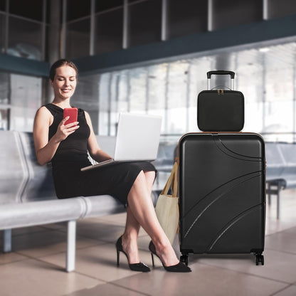Luggage Sets 4 Piece Suitcase Set with Spinner Wheel