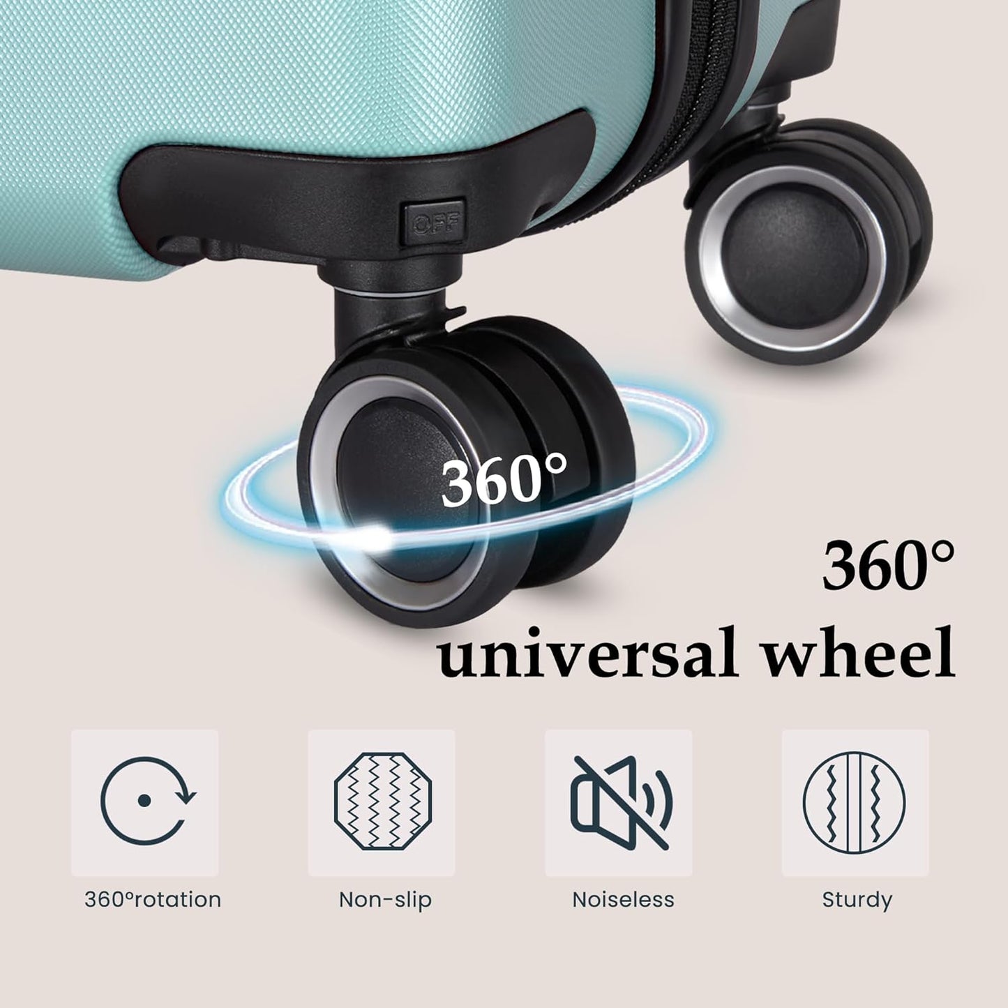 Luggage Sets 2 Piece Suitcase Set with Spinner Wheel
