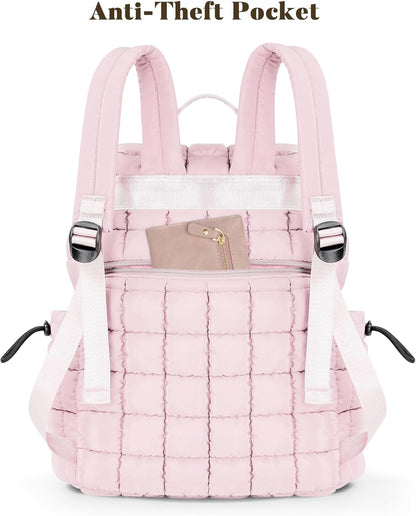 Backpack for Women - Lightweight Puffer Quilted Travel Backpack