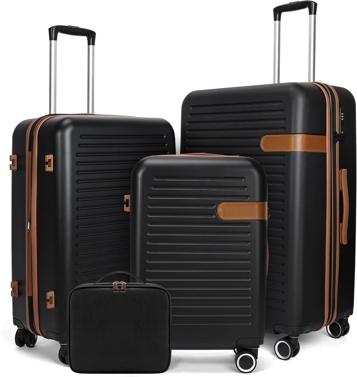 Luggage Sets 4 Piece Suitcase Set with Spinner Wheel