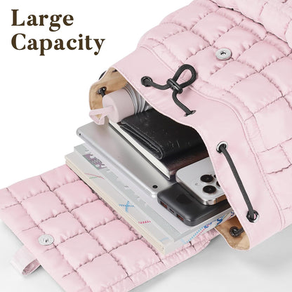 Backpack for Women - Lightweight Puffer Quilted Travel Backpack