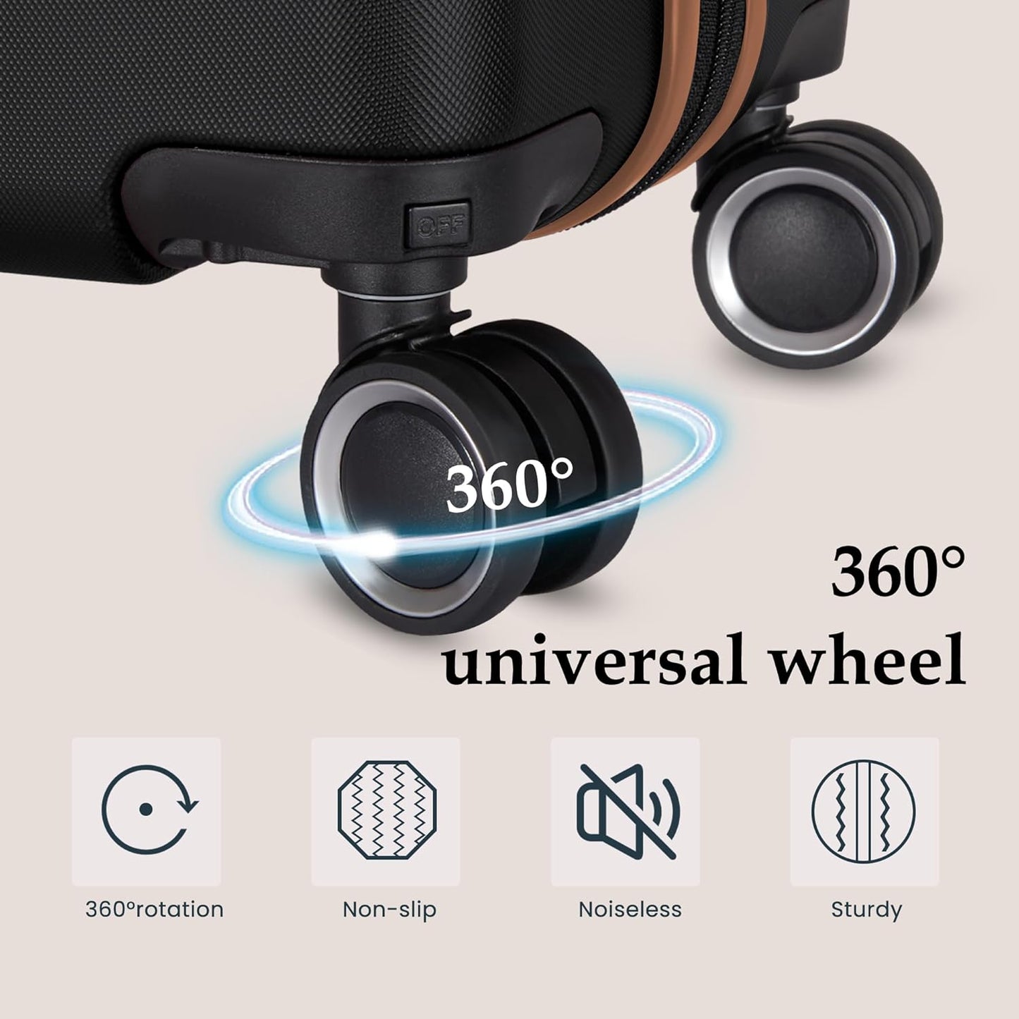 Luggage Sets 4 Piece Suitcase Set with Spinner Wheel