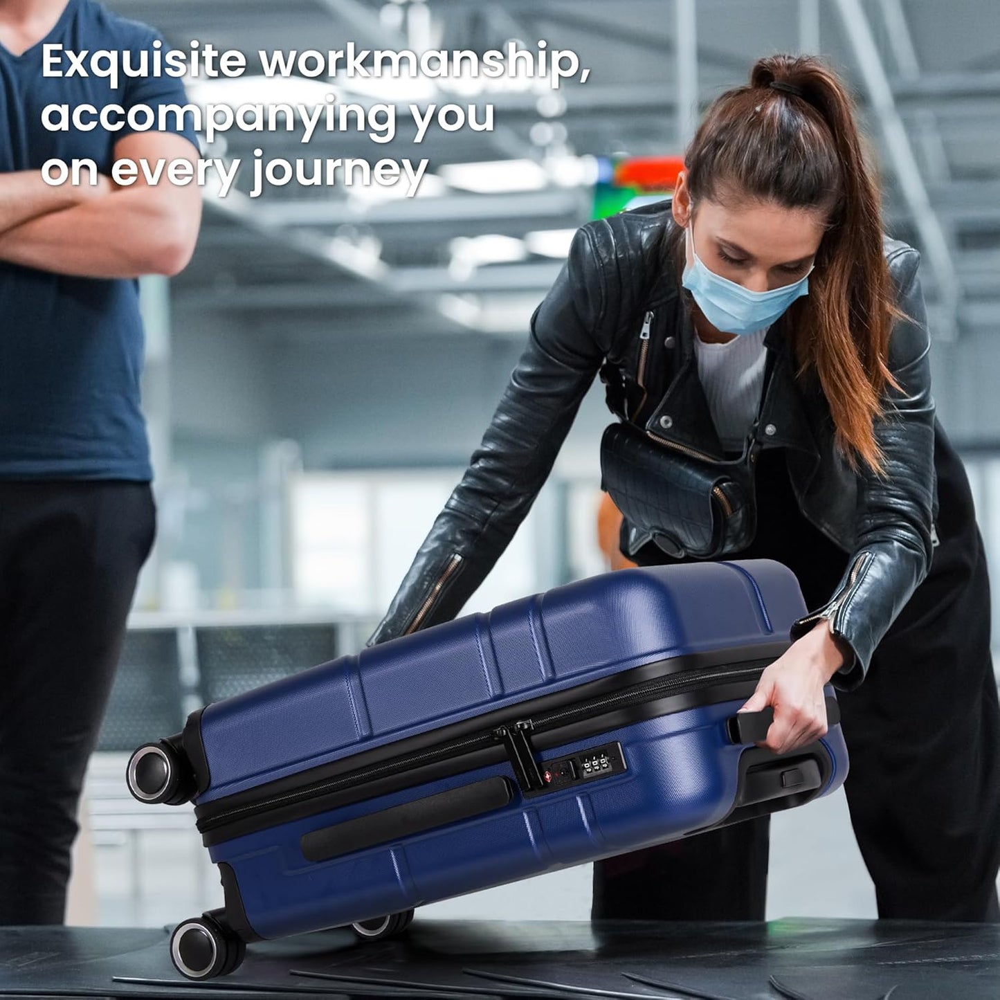 Luggage Sets 4 Piece Suitcase Set with Spinner Wheel