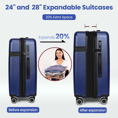 Luggage Sets 4 Piece Suitcase Set with Spinner Wheel