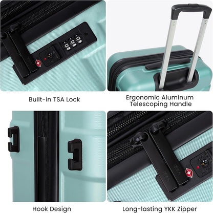 Luggage Sets 2 Piece Suitcase Set with Spinner Wheel