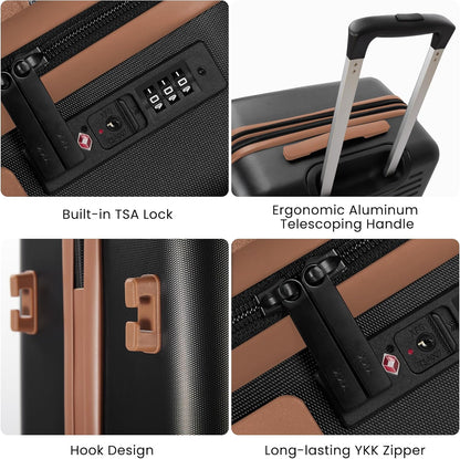 Luggage Sets 4 Piece Suitcase Set with Spinner Wheel