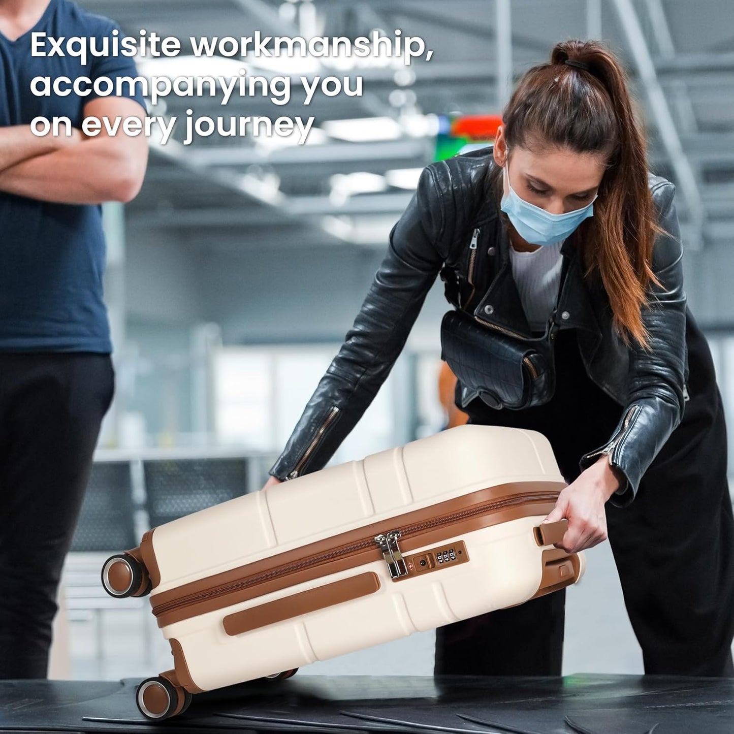 Luggage Sets 4 Piece Suitcase Set with Spinner Wheel